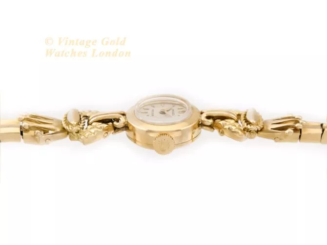 Ladies Rolex Precision Cal.250 18ct c1961 on 18ct Bracelet (9)
