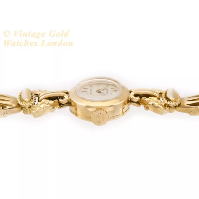 Ladies Rolex Precision Cal.250 18ct c1961 on 18ct Bracelet (9) (navigation)