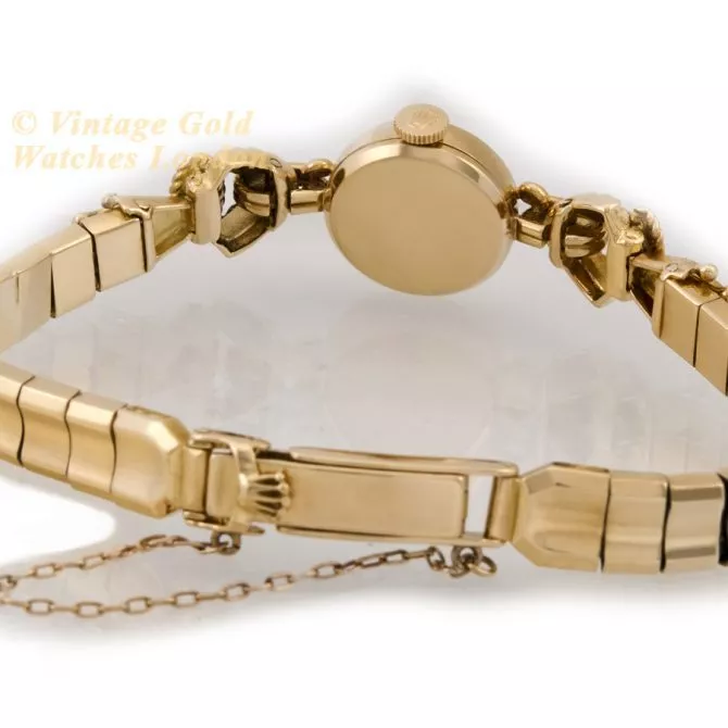 Ladies Rolex Precision Cal.250 18ct c1961 on 18ct Bracelet (11) (navigation)