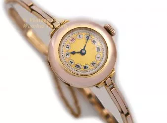 Ladies Cocktail Watch 9ct Pink Gold 1918 - hover