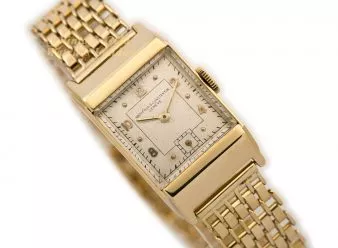 Vacheron & Constantin Cal.458 18ct on XL V&C 18ct Bracelet 1935 - hover