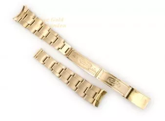 Rolex Rivet Bracelet 18ct Yellow Gold 1957 19mm - hover