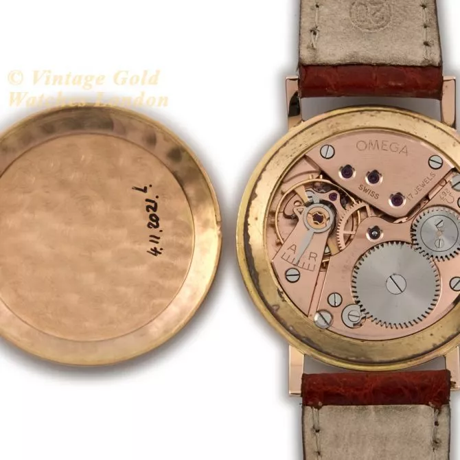 Omega Cal.267 18ct Pink Gold 1959 37.5mm (12) (navigation)