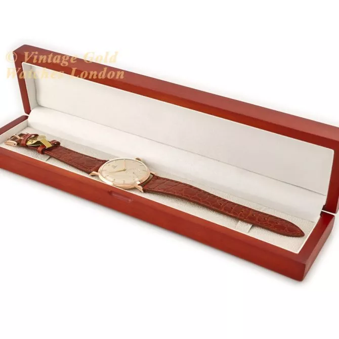 Omega Cal.267 18ct Pink Gold 1959 37.5mm (13) (navigation)