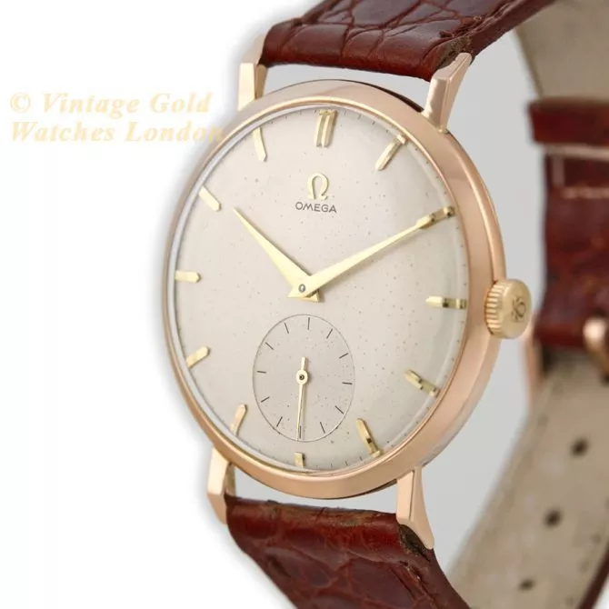 Omega Cal.267 18ct Pink Gold 1959 37.5mm (5) (navigation)