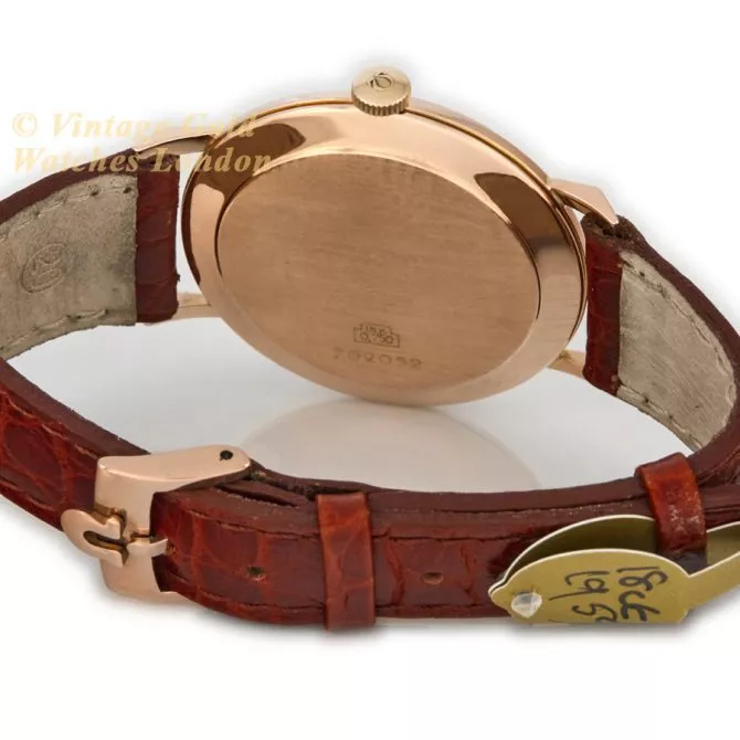 Omega Cal.267 18ct Pink Gold 1959 37.5mm (11) (navigation)
