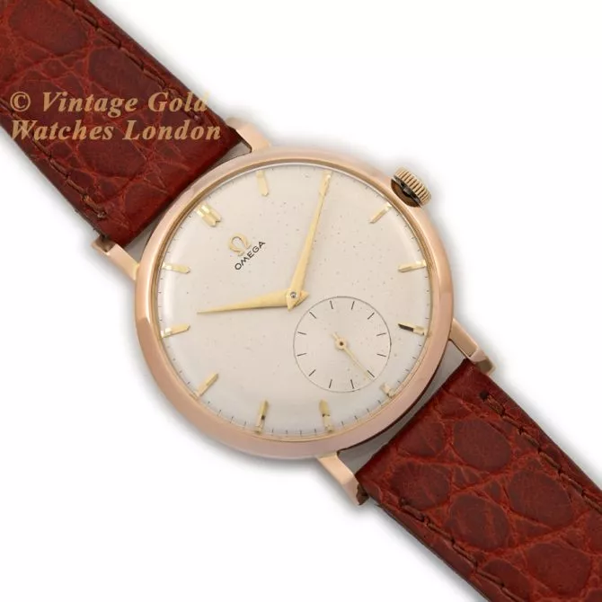 Omega Cal.267 18ct Pink Gold 1959 37.5mm (8) (navigation)