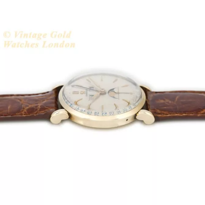 Omega Triple Date Moonphase Model Ref.2473 14ct 1951 (10) (navigation)