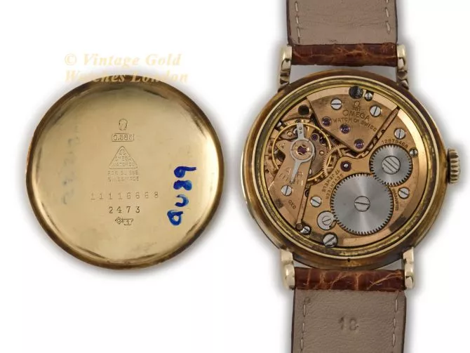 Omega Triple Date Moonphase Model Ref.2473 14ct 1951 (12)