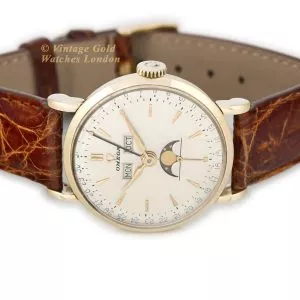 Omega Triple Date Moonphase Model Ref.2473 14ct 1951 (14) (navigation)