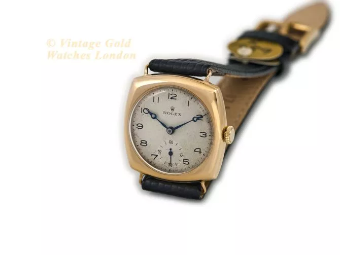 Rolex Cushion Model Ref.3288 18ct c1933 (6)