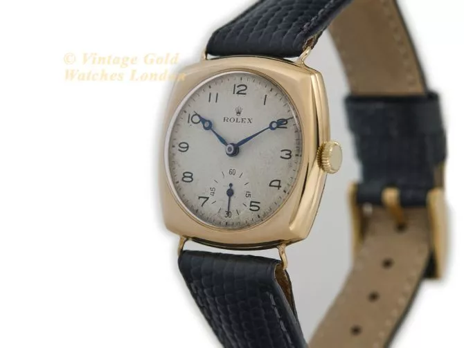 Rolex Cushion Model Ref.3288 18ct c1933 (5)