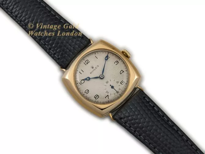 Rolex Cushion Model Ref.3288 18ct c1933 (8)