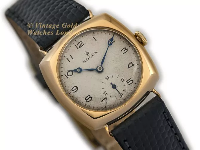 Rolex Cushion Model Ref.3288 18ct c1933 (2)
