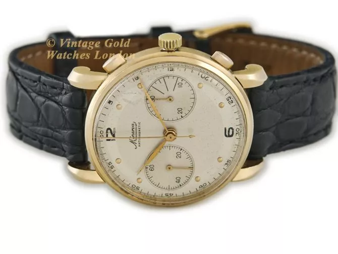 Minerva Chronograph Cal.13-20 CH 18ct c1950 (7)
