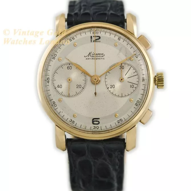 Minerva Chronograph Cal.13-20 CH 18ct c1950 (4) (navigation)