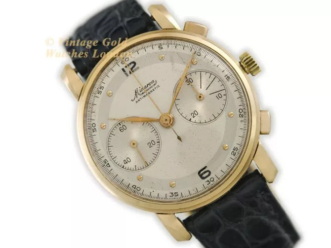Minerva Chronograph Cal.13-20 CH 18ct c1950 (1)