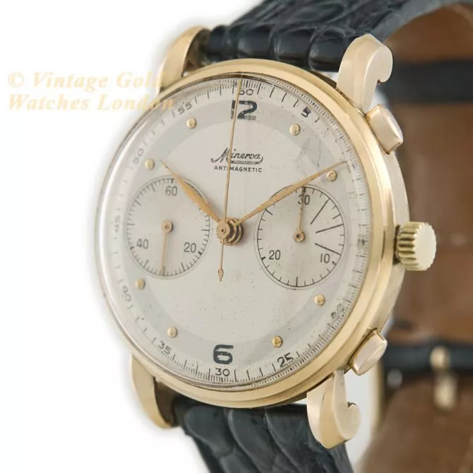 Minerva Chronograph Cal.13-20 CH 18ct c1950 (5) (navigation)