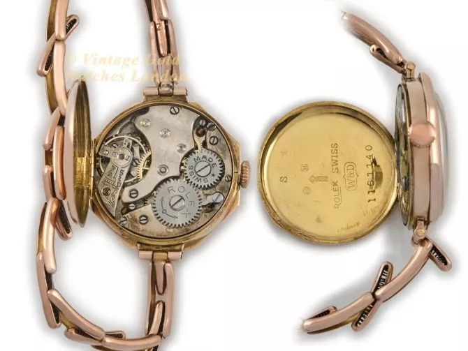 Ladies Rolex 9ct Pink Gold 1920 (12)