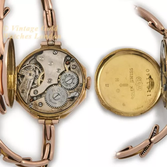 Ladies Rolex 9ct Pink Gold 1920 (12) (navigation)