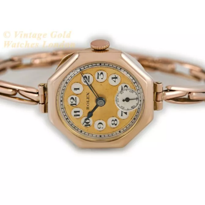 Ladies Rolex 9ct Pink Gold 1920 (7) (navigation)