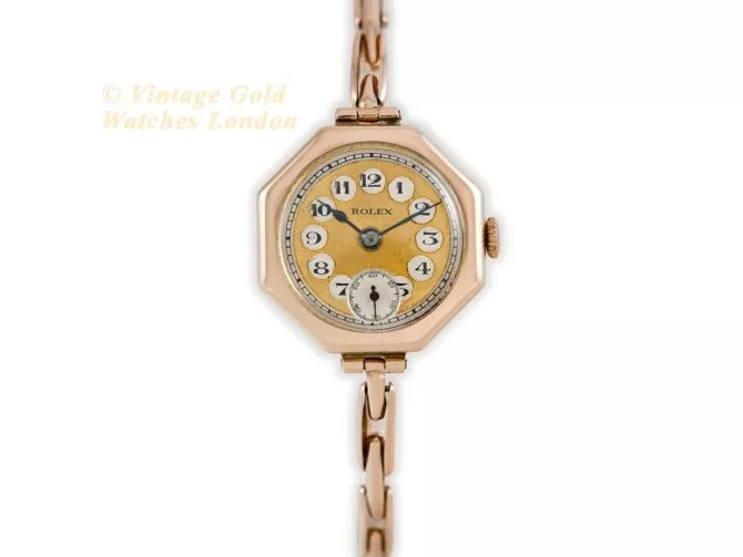 Ladies Rolex 9ct Pink Gold 1920 (4)