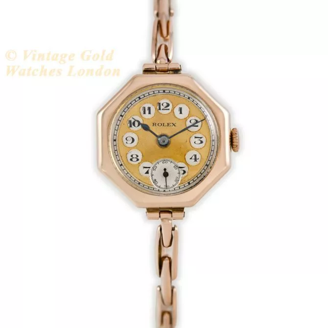 Ladies Rolex 9ct Pink Gold 1920 (4) (navigation)