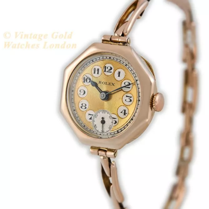 Ladies Rolex 9ct Pink Gold 1920 (5) (navigation)