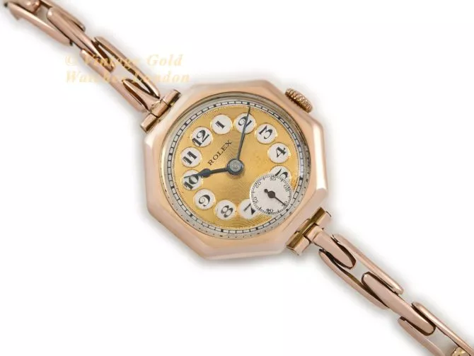 Ladies Rolex 9ct Pink Gold 1920 (8)