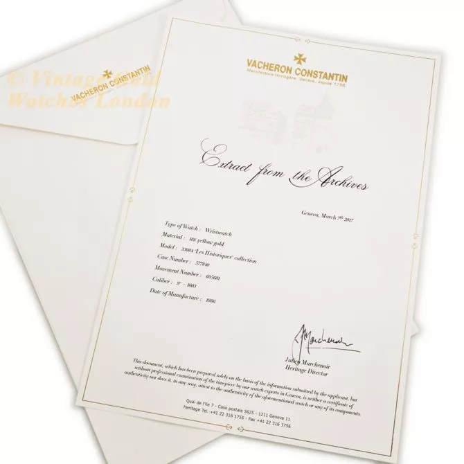 Ladies Vacheron Constantin Cal.1003 Ultra-Fine 18ct 1986 (14) (navigation)