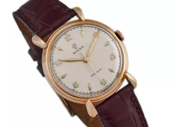Rolex Precision Model Ref.4516 9ct Pink Gold c1952 - hover