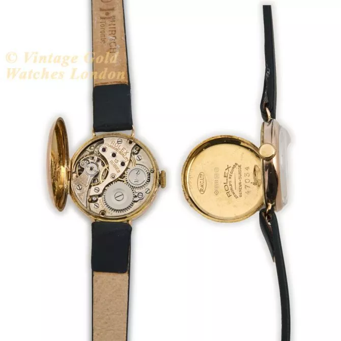 Ladies Rolex 9ct Pink Gold 1927 (12) (navigation)