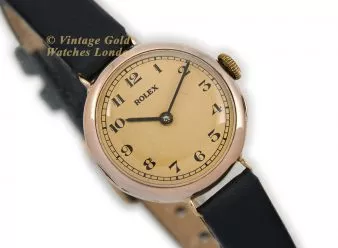 Ladies Rolex 9ct Pink Gold 1927 - hover