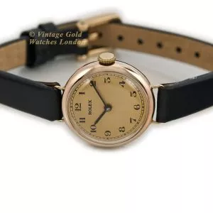 Ladies Rolex 9ct Pink Gold 1927 (14) (navigation)