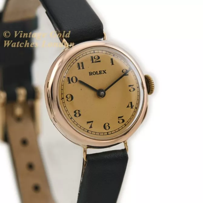 Ladies Rolex 9ct Pink Gold 1927 (3) (navigation)