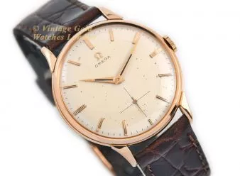 Omega Cal.266 18ct Pink Gold 1954 Oversize - hover