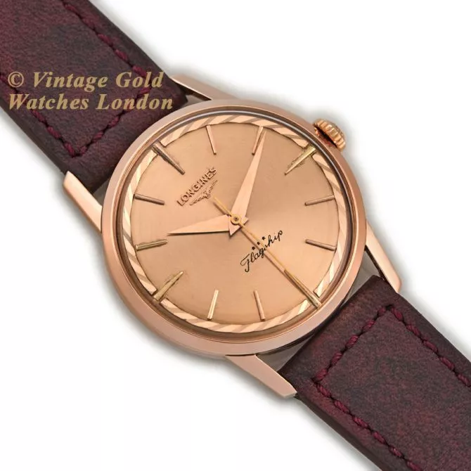Longines Flagship Ref.503 18ct Pink Gold 1956 (8) (navigation)