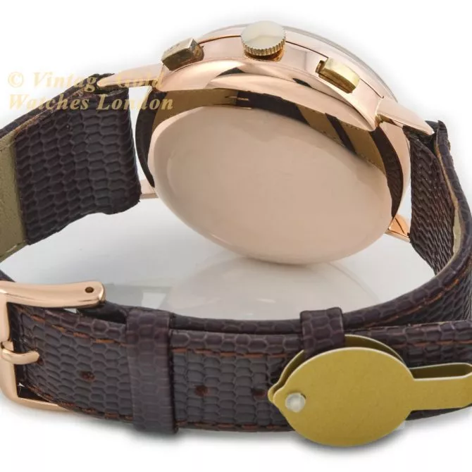 Baume & Mercier Chronograph Cal.1873 18ct Pink Gold c1951 (11) (navigation)