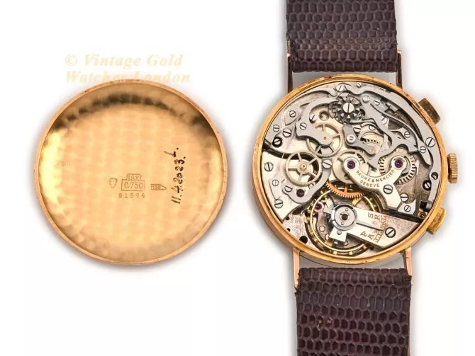 Baume & Mercier Chronograph Cal.1873 18ct Pink Gold c1951 (12)