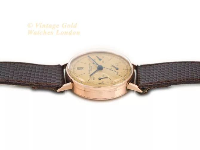 Baume & Mercier Chronograph Cal.1873 18ct Pink Gold c1951 (10)