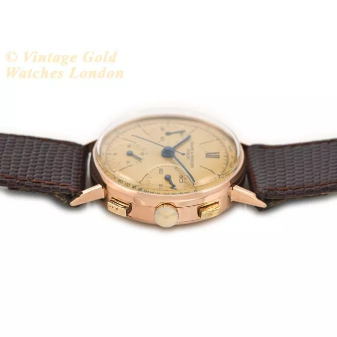 Baume & Mercier Chronograph Cal.1873 18ct Pink Gold c1951 (9) (navigation)