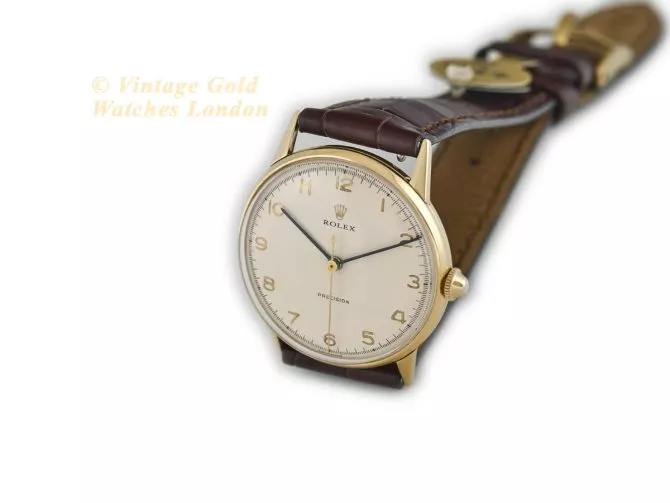 Rolex Precision Ref.3745 18ct c1948 – One of the Earliest Rolex Precisions! (6)