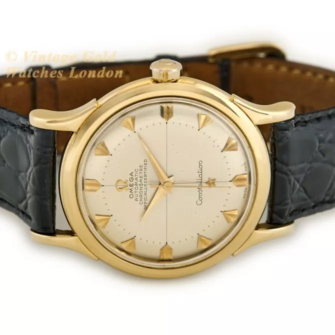 Omega Constellation Bumper Auto Deluxe Ref.2652SC 18ct 1952 1st Release (7) (navigation)