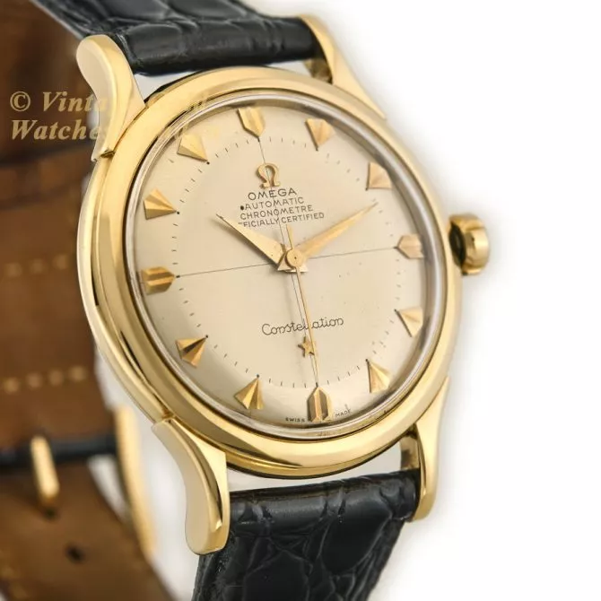 Omega Constellation Bumper Auto Deluxe Ref.2652SC 18ct 1952 1st Release (3) (navigation)