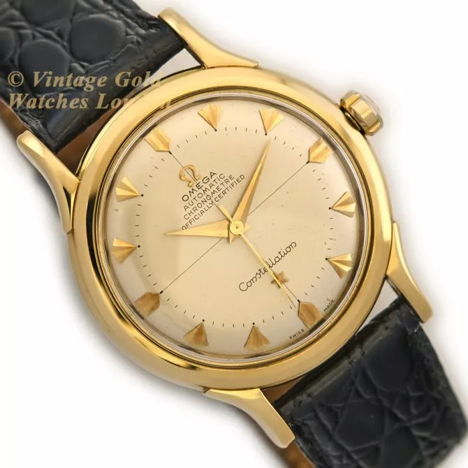 Omega Constellation Bumper Auto Deluxe Ref.2652SC 18ct 1952 1st Release (2) (navigation)