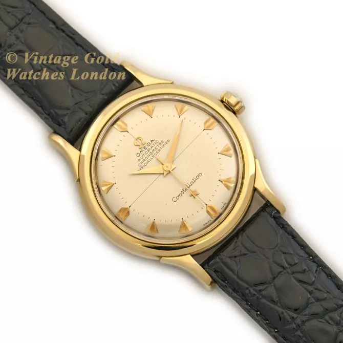 Omega Constellation Bumper Auto Deluxe Ref.2652SC 18ct 1952 1st Release (8) (navigation)