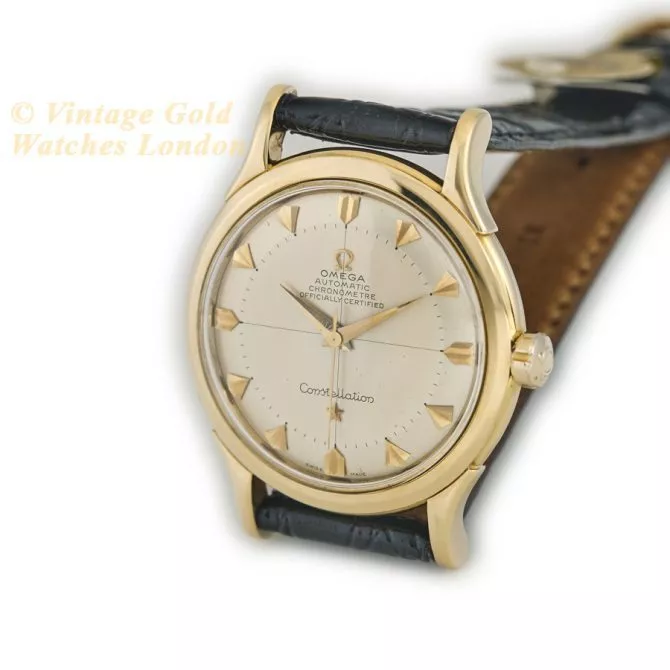 Omega Constellation Bumper Auto Deluxe Ref.2652SC 18ct 1952 1st Release (6) (navigation)
