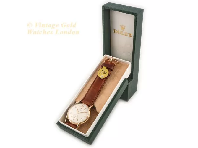 Rolex Precision Ref.4634 18ct Pink Gold c1952 (13)