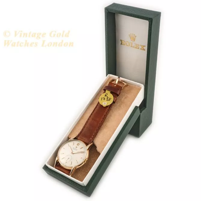 Rolex Precision Ref.4634 18ct Pink Gold c1952 (13) (navigation)