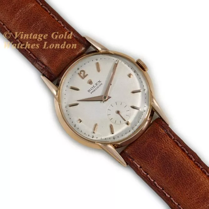 Rolex Precision Ref.4634 18ct Pink Gold c1952 (8) (navigation)